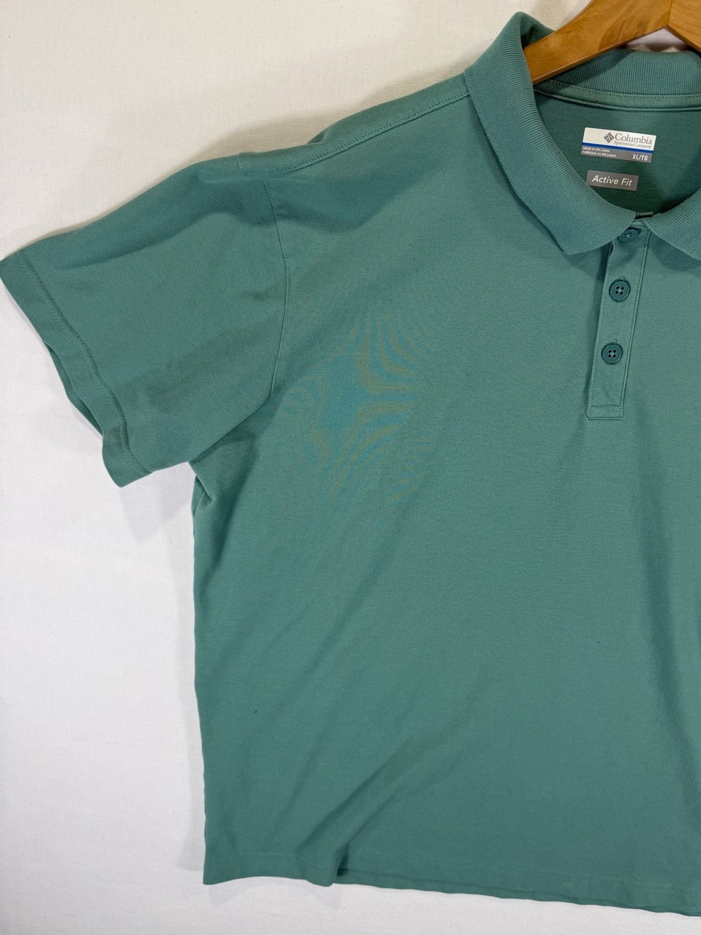 Columbia Men’s Polo Shirt - Teal Green - Picture 2 of 15
